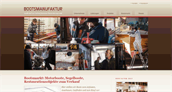 Desktop Screenshot of bootsmanufaktur.com